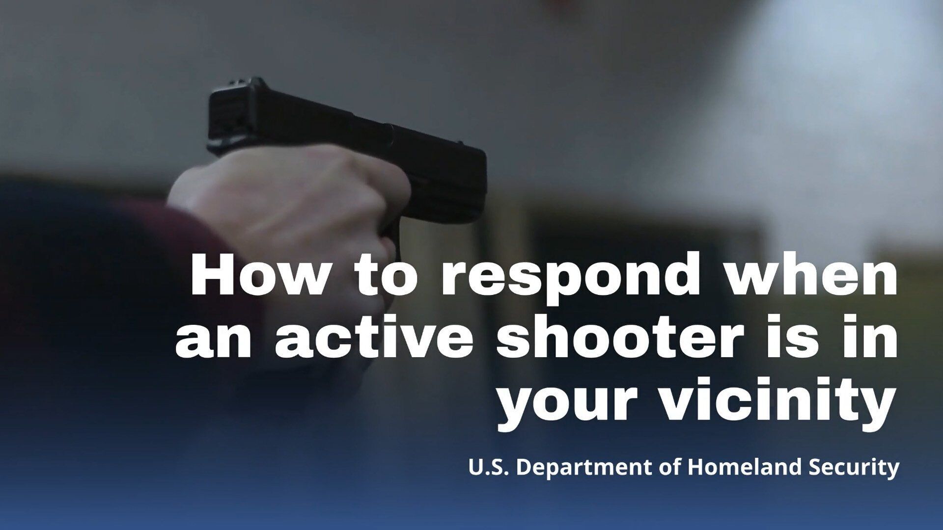 How to respond when an active shooter is in your vicinity